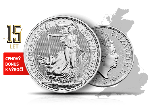 Stříbrná investiční mince Britannia za zvýhodněnou cenu