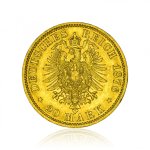 Zlatá mince Wilhelm I. von Preussen 20 Mark 7,16 g - druhá strana