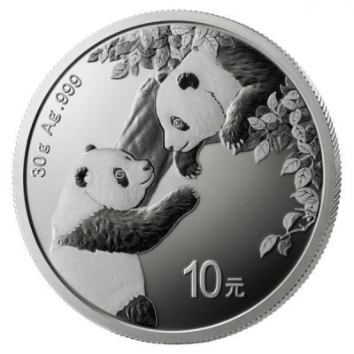 Stříbrná investiční mince Panda 30 g - obrázek 1