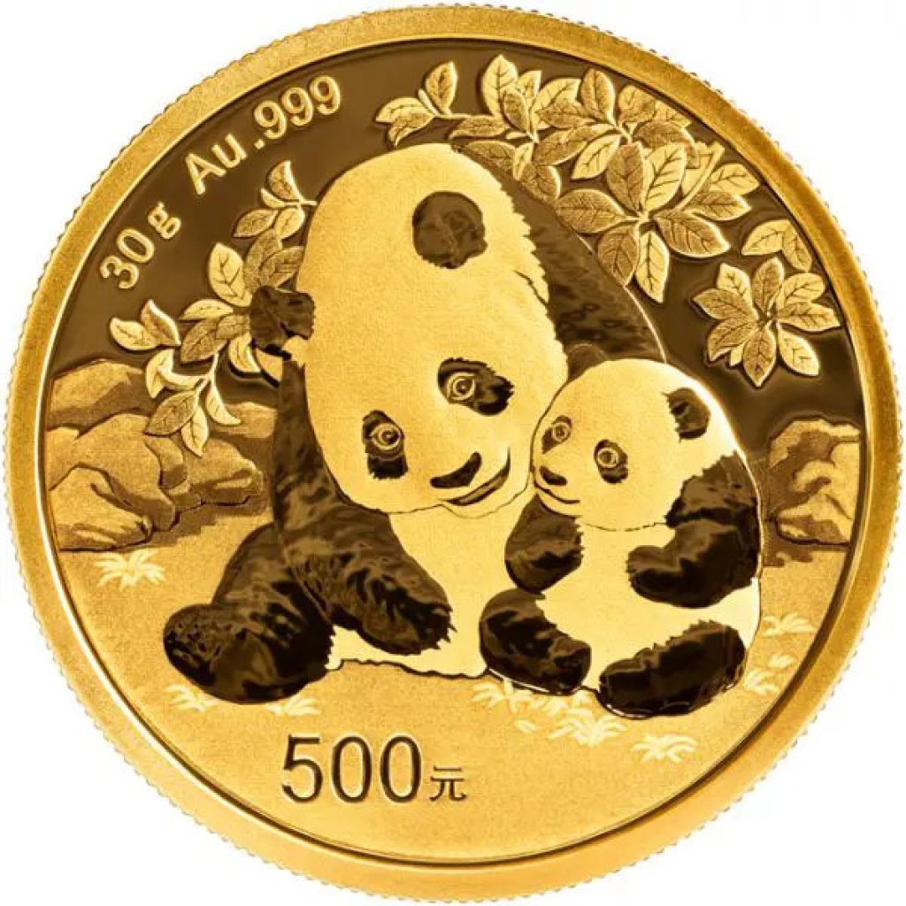 Zlatá investiční mince Panda 30 g - obrázek 1