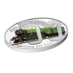 Stříbrná mince Slavné parní lokomotivy - Flying Scotsman proof – obrázek 3
