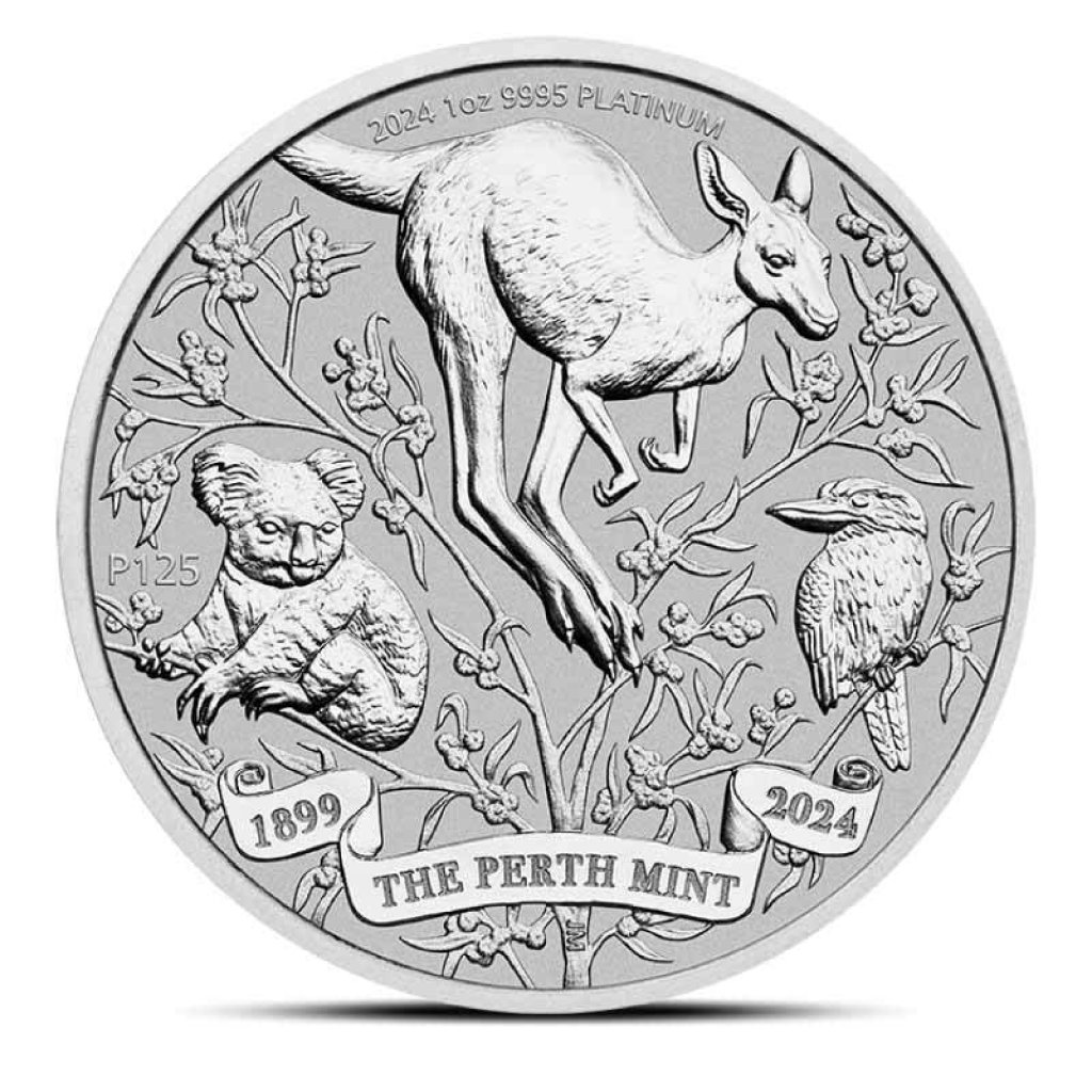Platinová investiční mince Perth Mint 125th Anniversary 2024 31,1 g (1 Oz) – obrázek 1