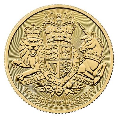 Zlatá investiční mince Royal Arms 2024 – obrázek 1