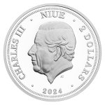 Stříbrná uncová investiční mince Orel 2024 selekt. pokov Au proof číslovaný - obrázek 3