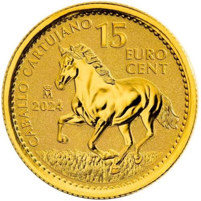 Zlatá mince Kartuziánský kůň 2024 3,11 g (1/10 Oz) – Obrázek 1
