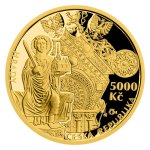 Zlatá investiční mince 5000 Kč Bečov nad Teplou 2020 15,55 g - obrázek 2