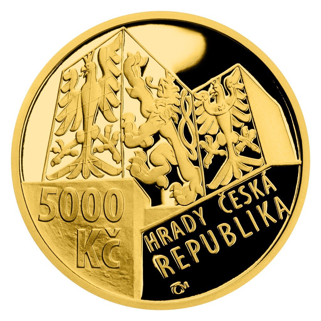 Zlatá investiční mince 5000 Kč Hrad Buchlov PROOF 15,55 g - obrázek 2