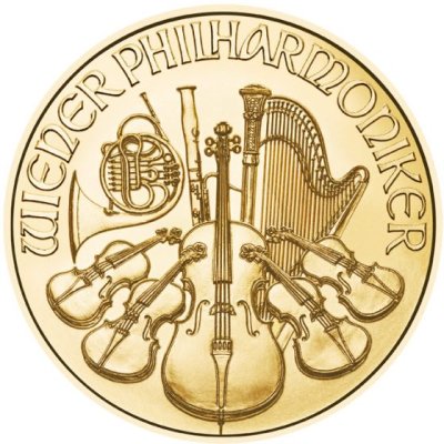 Zlatá mince 1/25 Oz Philharmoniker 2024 – Obrázek 1